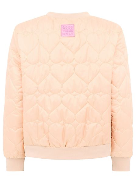 Zwillingsherz Bomberjacke ""Be Happy"" ohne Kapuze modisch, Kontrastdetails günstig online kaufen