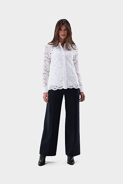 Hemdbluse mit Spitze günstig online kaufen