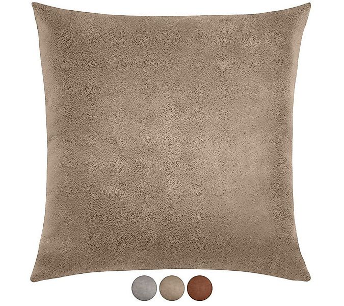 REALLaxx Dekokissen Puris, 50 x 50 cm, Sofakissen, Kunstlederbezug, Kissenb günstig online kaufen