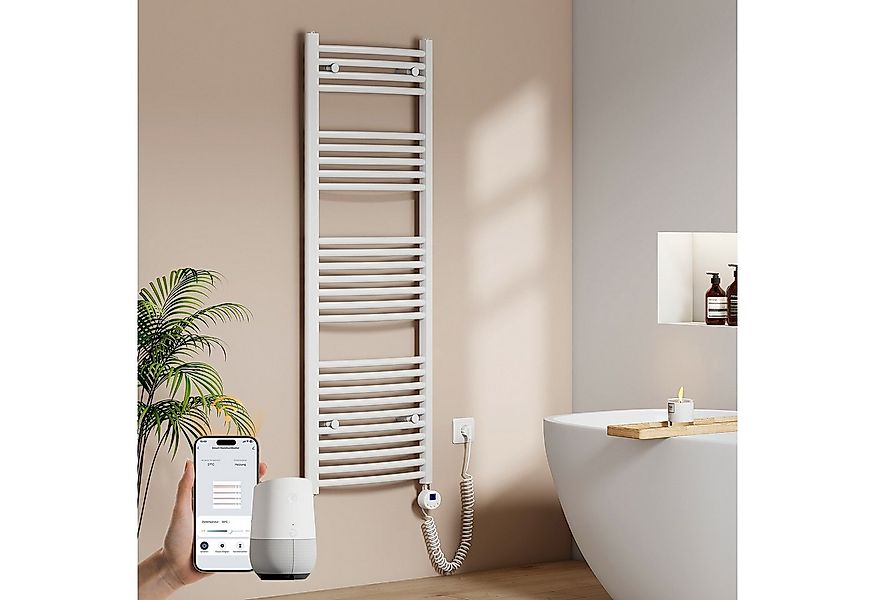 EMKE Elektrischer Badheizkörper mit Wifi App Steuerung Thermostat Höhe: 140 günstig online kaufen