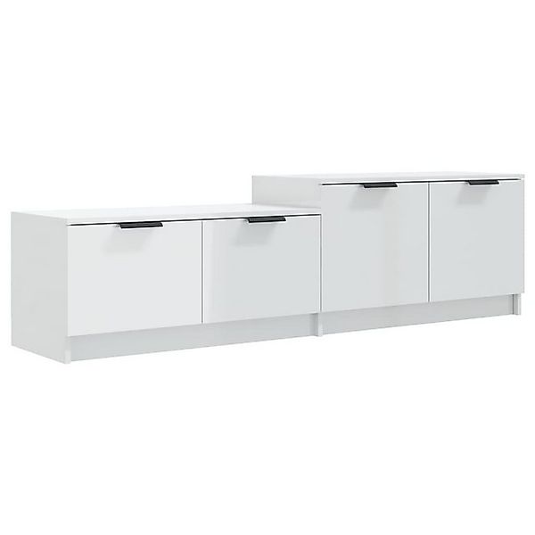 vidaXL TV-Schrank TV-Board Hochglanz-Weiß 158,5x36x45 cm Holzwerkstoff günstig online kaufen