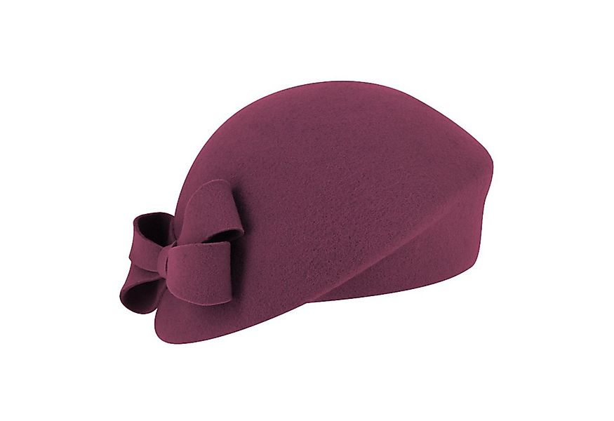 Fiebig Filzhut schicker asymmetrischer Pillbox-Hut mit Schleife günstig online kaufen