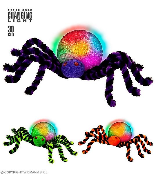Widmann S.r.l. Dekoobjekt 'Leuchtende Spinne' 30 cm Farbwechsel, farblich s günstig online kaufen