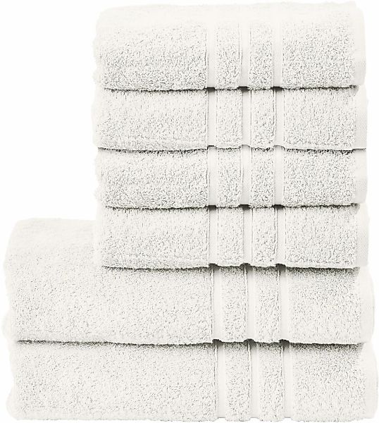 done. Handtuch Set "Daily Uni" Set 6 Stk. Walkfrottier saugfähiges Walkfrot günstig online kaufen