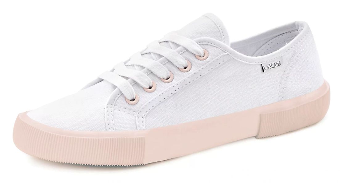 LASCANA Sneaker "Halbschuh,", Schnürhalbschuh, Freizeitschuh mit farblich a günstig online kaufen
