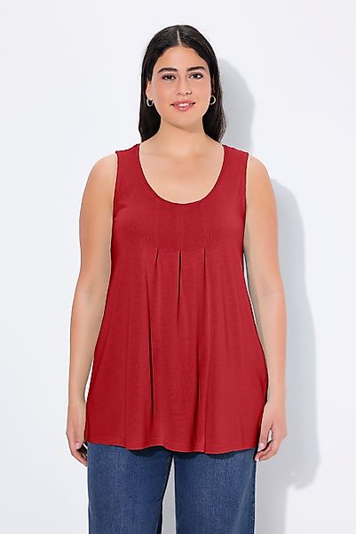 Ulla Popken T-Shirt Top Zierfalten A-Linie günstig online kaufen