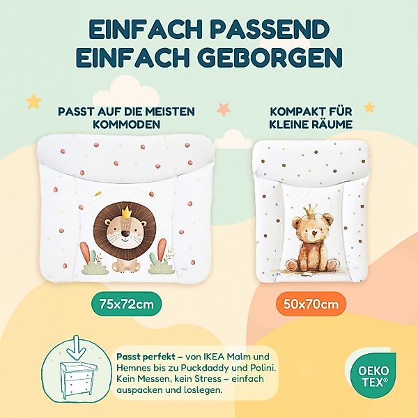 CEBA BABY Wickelauflage weiche Wickeltischauflage 50 x 70 cm, Abwaschbar, O günstig online kaufen