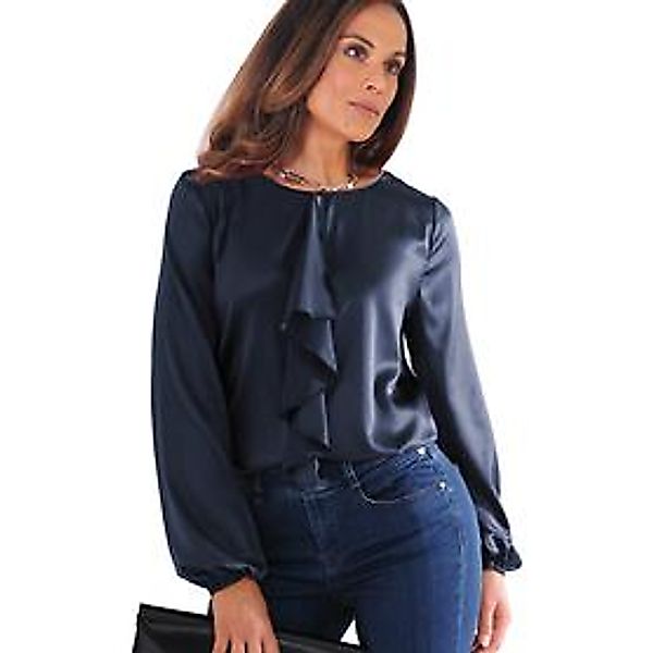 Bluse 'Silky' navy Gr. M günstig online kaufen