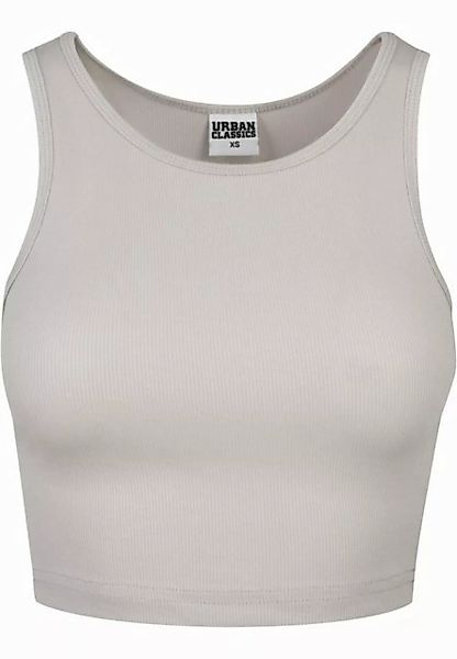 URBAN CLASSICS Muskelshirt Urban Classics Damen Ladies Rib Cropped Top (1-t günstig online kaufen