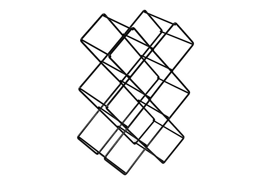 en.casa Weinregal, »Apremont« Weinflaschenhalter für 8 Flaschen Metall Schw günstig online kaufen