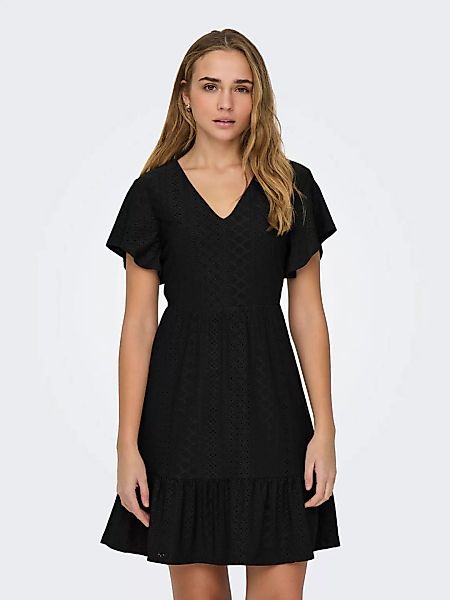 ONLY Jerseykleid "ONLSANDRA S/S V-NECK DRESS JRS" günstig online kaufen