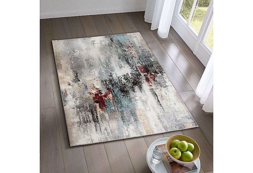 TaCa Home Teppich Designer Kurzflor Teppich Moderne Kunst, rechteckig, Höhe günstig online kaufen