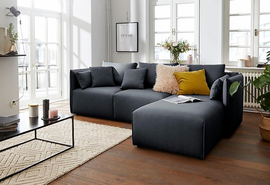 andas Ecksofa »Nöre«, (3 Teile), zusammengesetzt aus Modulen, in vielen Bez günstig online kaufen