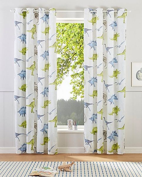 OTTO home Gardine DINO (1 St), Ösen, halbtransparent, Polyester, Kindergard günstig online kaufen