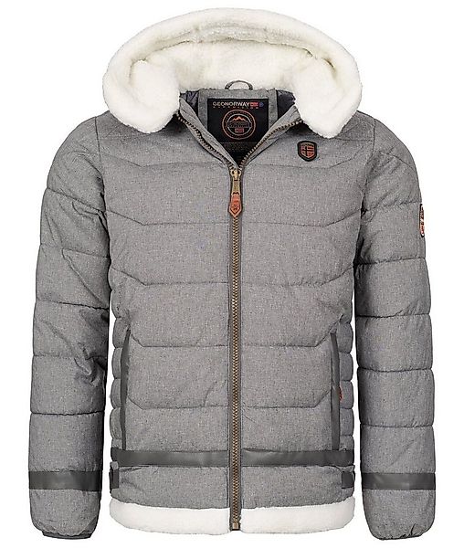 Geo Norway Winterjacke Herren Winterjacke Teddyfell-Kapuze günstig online kaufen