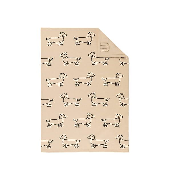 Cawö Home Geschirrtücher Cuisine WE LOVE DOGS 6246 - Farbe: schwarz/beige - günstig online kaufen
