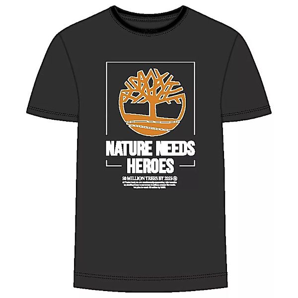 Timberland Nature Needs Heroes Front Graphic Regular Kurzarm T-shirt XL Bla günstig online kaufen