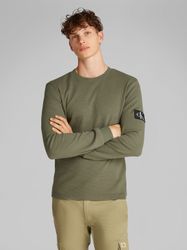 Calvin Klein Jeans Langarmshirt BADGE WAFFLE günstig online kaufen