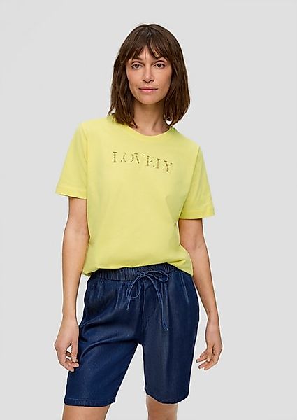 s.Oliver Kurzarmshirt Relaxed Fit-Shirt mit Schriftprint günstig online kaufen