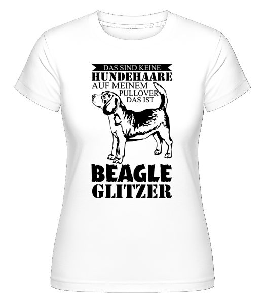 Hundehaare Beagle Glitzer · Shirtinator Frauen T-Shirt günstig online kaufen