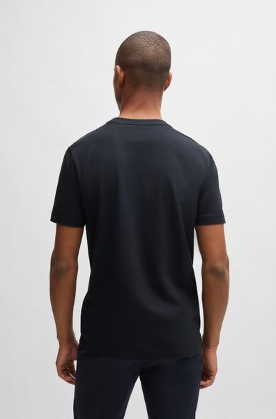 BOSS GREEN Rundhalsshirt Tee mit gummiertem günstig online kaufen