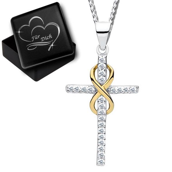 Limana Kreuzkette echt 925 Sterling Silber günstig online kaufen