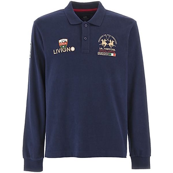 La Martina  T-Shirts & Poloshirts Poloshirt Langarmshirt mit Polokragen günstig online kaufen