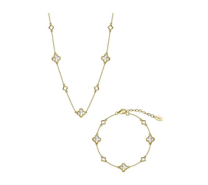 Suzan Gold Schmuckset Suzan Gold® Schmuckset Damen vergoldet aus 925 Silber günstig online kaufen