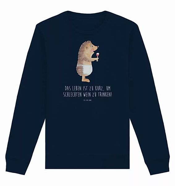 Mr. & Mrs. Panda Longpullover Größe M Igel Wein - French Navy - Geschenk, P günstig online kaufen