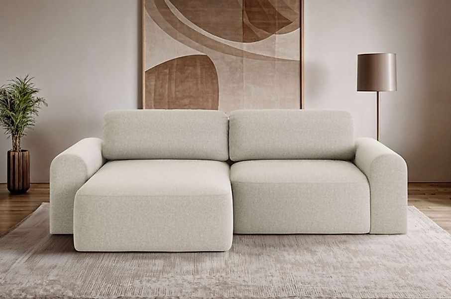 OTTO home Ecksofa »LEOO universell Schlafsofa mit Bettkasten, Maße B/T/H: 2 günstig online kaufen