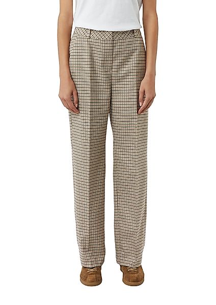 comma Stoffhose mit Karo Muster günstig online kaufen