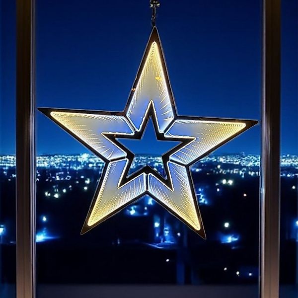 Star-Max LED Dekofigur 36406 LED-Stern mit Infinity Effekt 140 SMD IP20 Tim günstig online kaufen