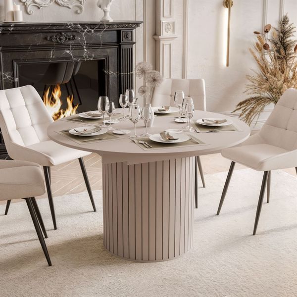 yourhouse24 Esstisch ELODIE 120-160 cm (rund/oval, günstig online kaufen