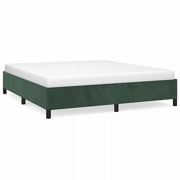 vidaXL Bettgestell Dunkelgrün 180x200 cm Samt Modell 11359666 günstig online kaufen