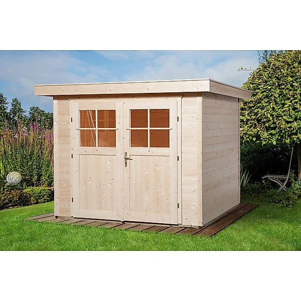 weka Gartenhaus 227 Gr.2, Flachdach, natur, 21 mm günstig online kaufen