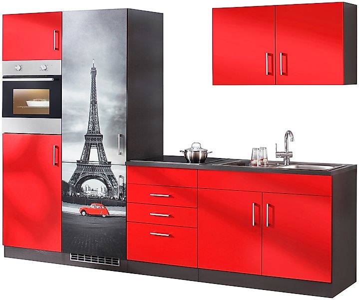 KOCHSTATION Küchenzeile "KS-Paris – Küchen mit einzigartigen Fotomotiven au günstig online kaufen