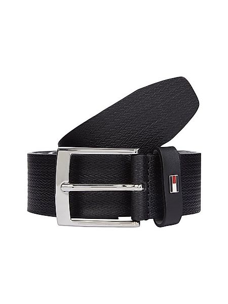Tommy Hilfiger Ledergürtel ADAN HERRINGBONE 3.5 cm breit Einfachdornschließ günstig online kaufen