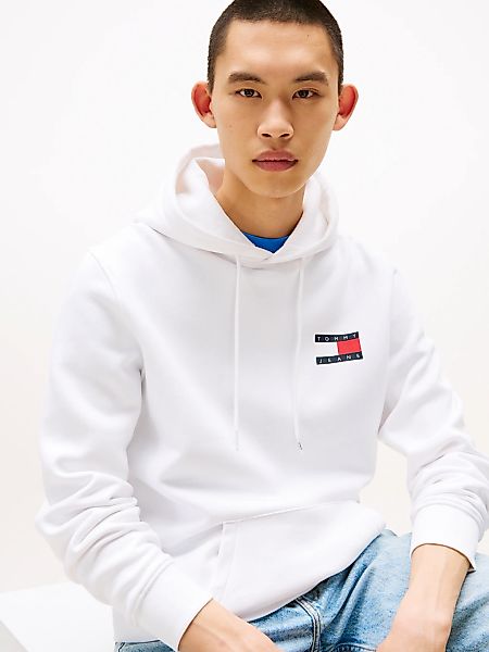 Tommy Jeans Sweatshirt "TJM REG ESSENTIAL FLAG HOOD EXT", mit bedruckten Ma günstig online kaufen