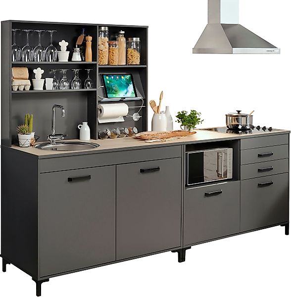 Parisot Schrank-Set "Moove 2, Küchenzeile, Arbeitsflächen ohne Ausschnitt" günstig online kaufen