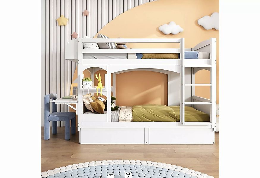 OKWISH Kinderbett Kinderbett (ohne Matratze, 90*200), mit klappbarem Schrei günstig online kaufen