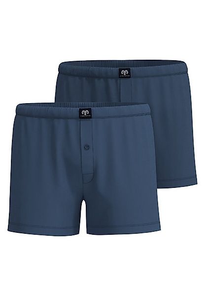 CECEBA Boxershorts CECEBA Herren Boxershort blau uni 2er Pack (2-St) günstig online kaufen