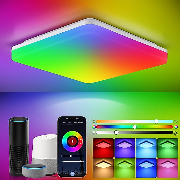 Oraymin LED Deckenleuchte RGB, App-Steuerung, Decken günstig online kaufen