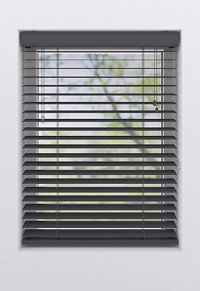 my home Jalousie "Ariane" mit Bohren freihängend 50mm PVC Lamellen in Holzo günstig online kaufen