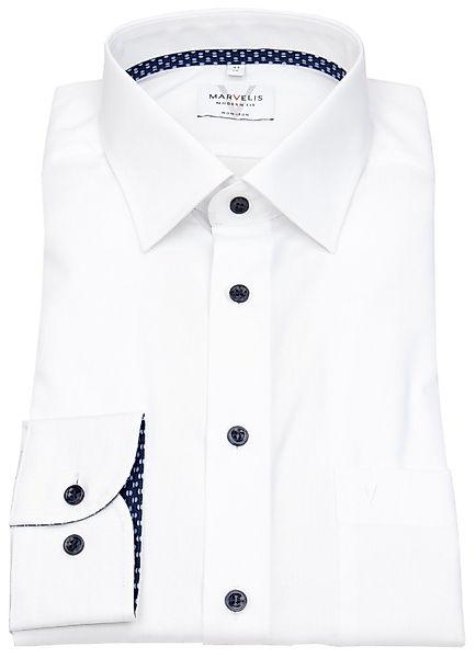MARVELIS Businesshemd Modern Fit leicht tailliert günstig online kaufen