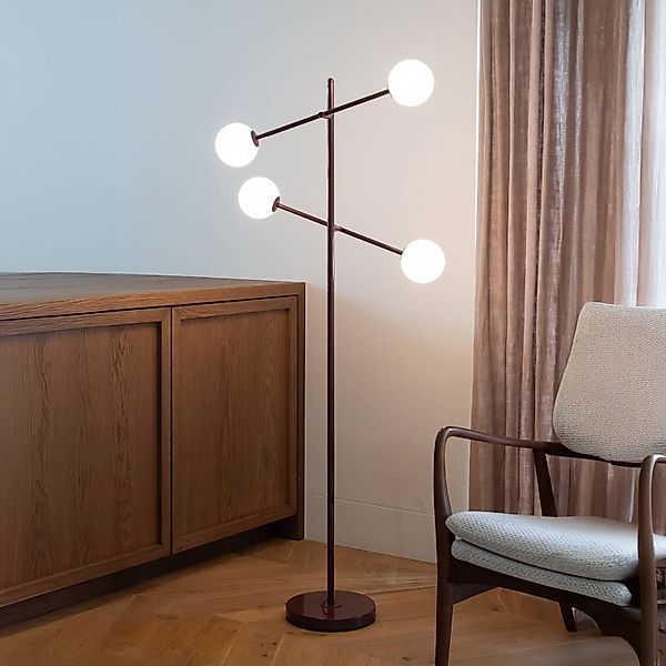 IT'S ABOUT ROMI Stehlampe Copenhagen, dunkelrot, drehbar günstig online kaufen