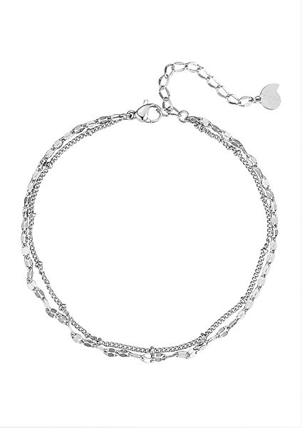 Hey Happiness Fußkette Damen Layer doppelreihig, günstig online kaufen