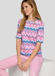 Rabe Rundhalsshirt mit grafischem Muster günstig online kaufen