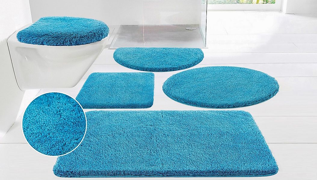 OTTO home Badematte Merida, Badvorleger, Badezimmer Teppich, Höhe 32 mm, ru günstig online kaufen