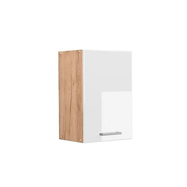 Vicco Hängeschrank R-Line, Weiß Hochglanz/Goldkraft Eiche, günstig online kaufen