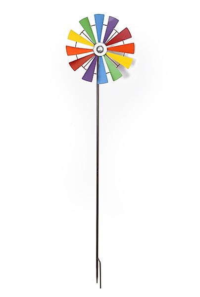 Frank Flechtwaren Wetterfahne, Windrad Regenbogen günstig online kaufen